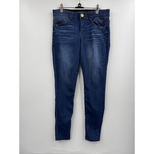 Democracy Women's Dark Wash‎ Denim Skinny Jeans With Gold Accents